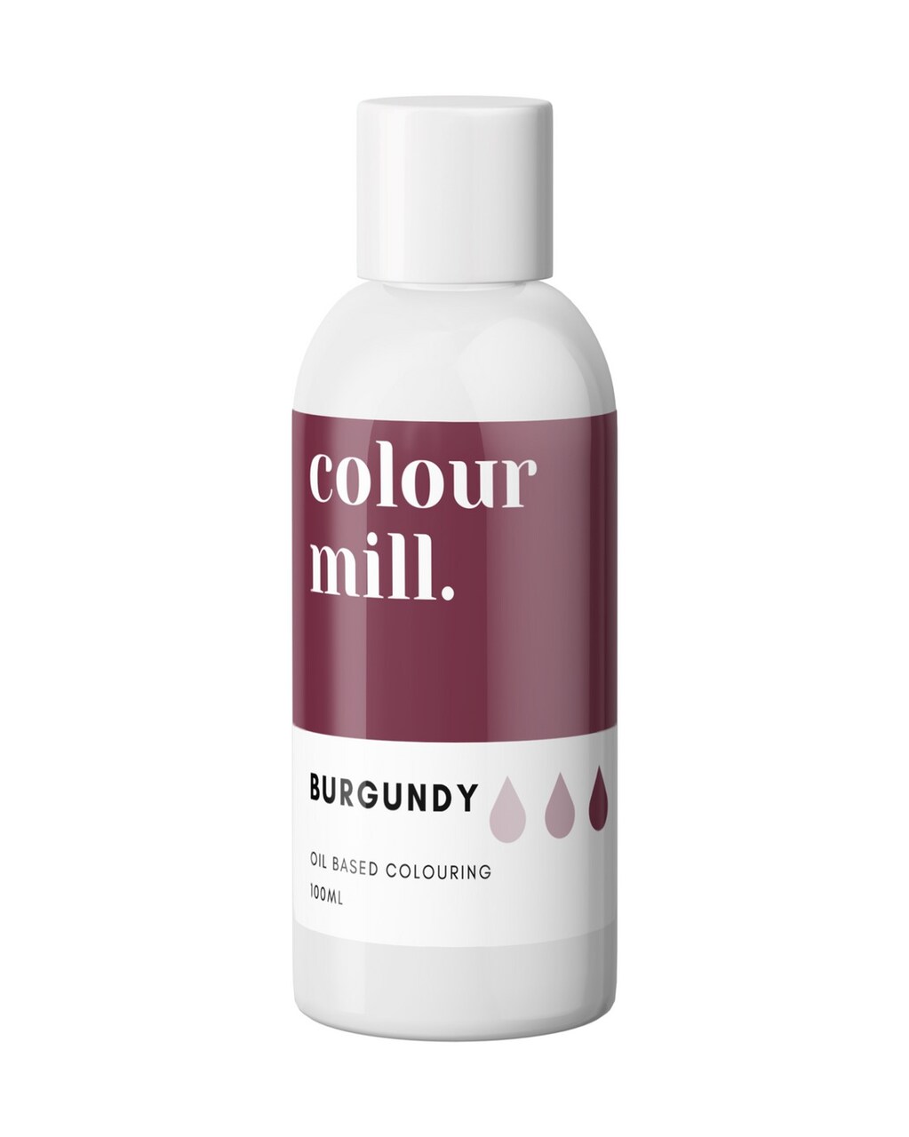Vegan Halal 100ml Burgundy Oil Based Food Coloring Gel for Buttercream Cake Decoration